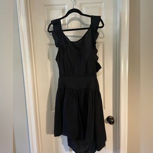 Free People Black Dress with bow tie Size large